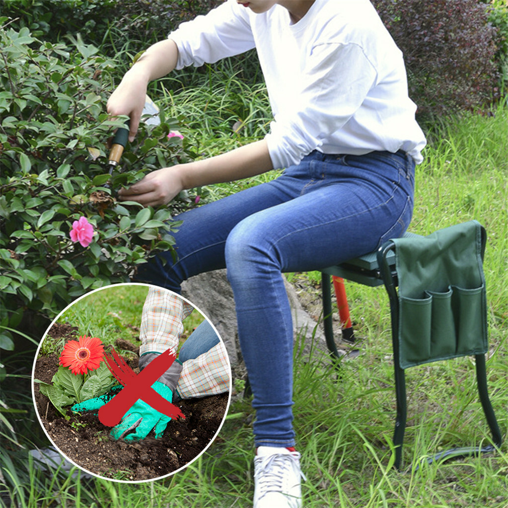 Garden Kneeler PRO Thick EVA Folding Kneeling Pad Seat Padded Stool Gardening Be - Image 5