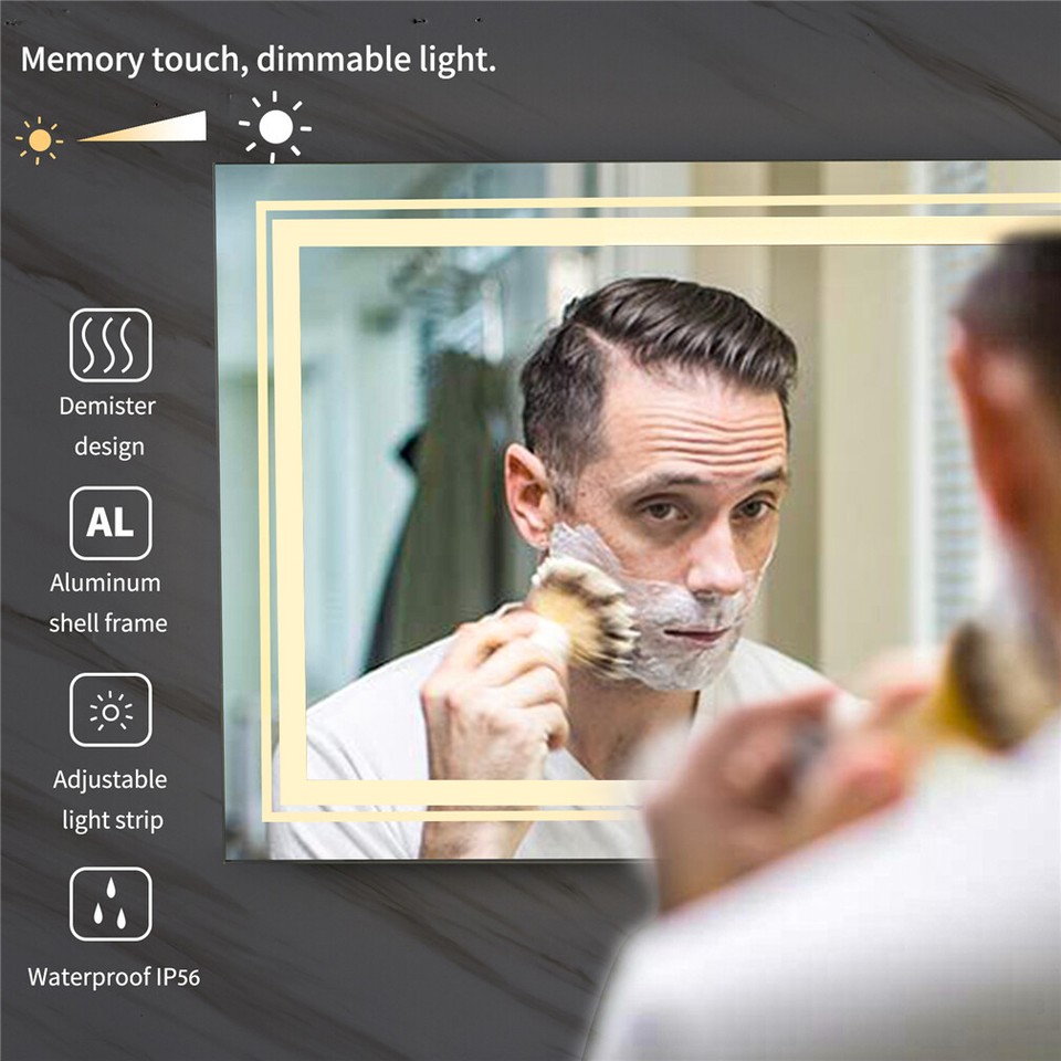 LED Bathroom Mirror with Anti-Fog & Adjustable Lighting - Image 4
