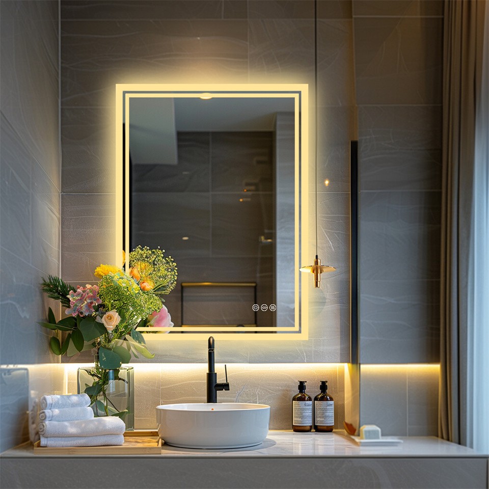 LED Anti-Fog Wall-Mounted Bathroom Mirror - Image 4