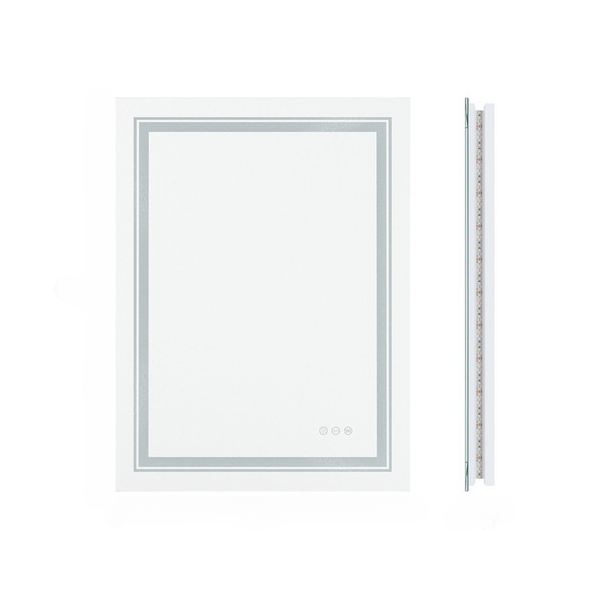 Modern Luxury: LED Mirror with Defogger 600*800mm Double LED - Image 1