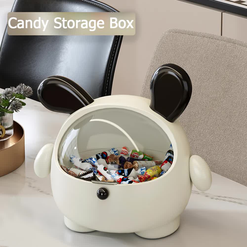 2PCS Pink + Rose red -Cute Puppy Desktop Bin with Lid - Mini Trash Can & Storage Organiser - Kawaii Office Decor for Vanity & Home Office - Image 8