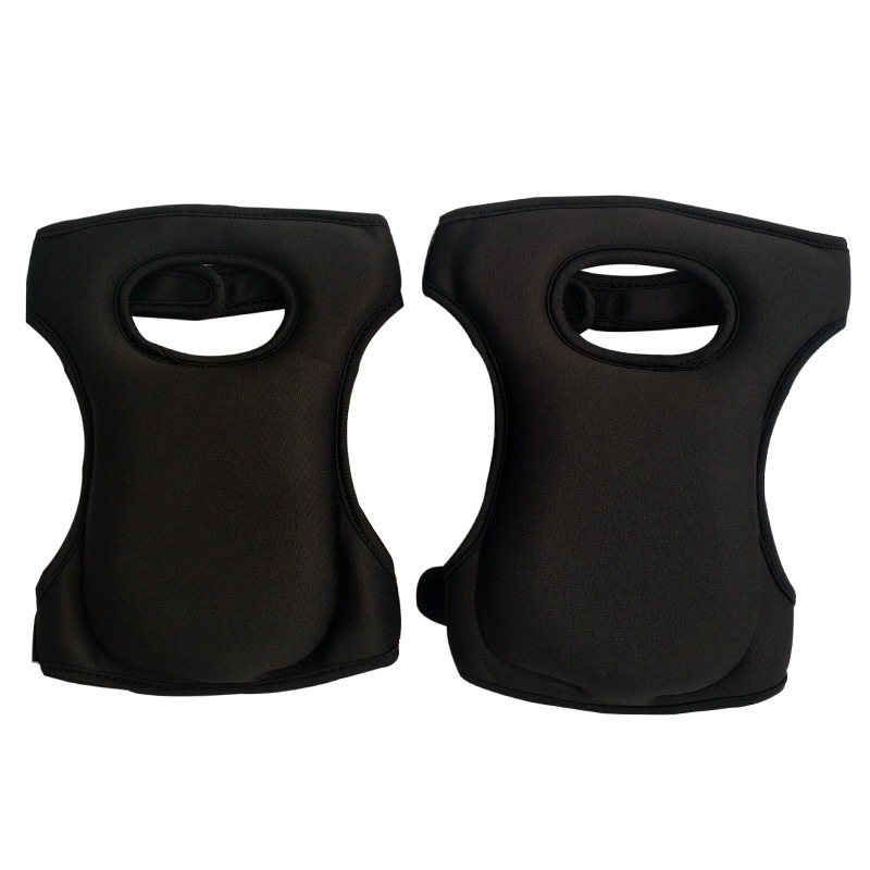 Professional Neoprene Garden Knee Pads - Adjustable Elastic Cushioned Protection for Gardening, Flooring, Housework and Outdoor Landscaping - Black 2 Pairs - Image 1