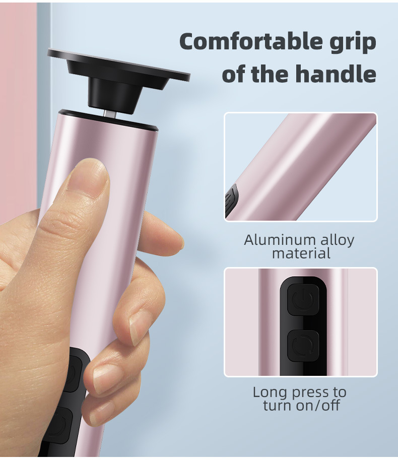 Rose Gold Professional 2-in-1 Electric Foot Callus Remover and Manicure Kit - 9 Speeds Rechargeable Electronic Foot File with LCD Display - Professional Pedicure Tool for Dead Skin and Nail Care - Image 5