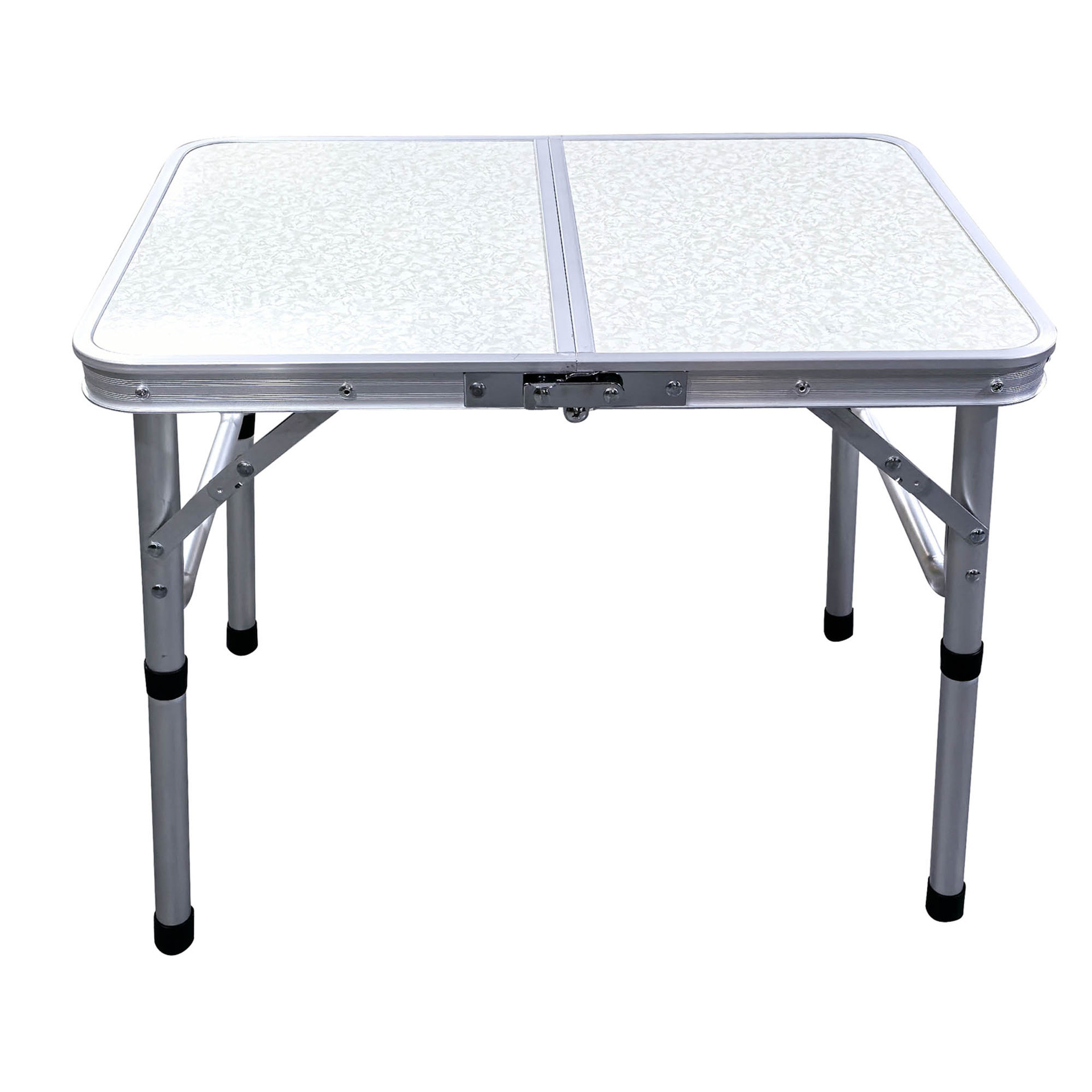Portable Folding Camping Table with Aluminum Frame - Lightweight 60x40x50cm Picnic Table with Mesh Storage Bag and Carrying Handle for Outdoor BBQ, Travel, and Self-Driving Trips - Image 1