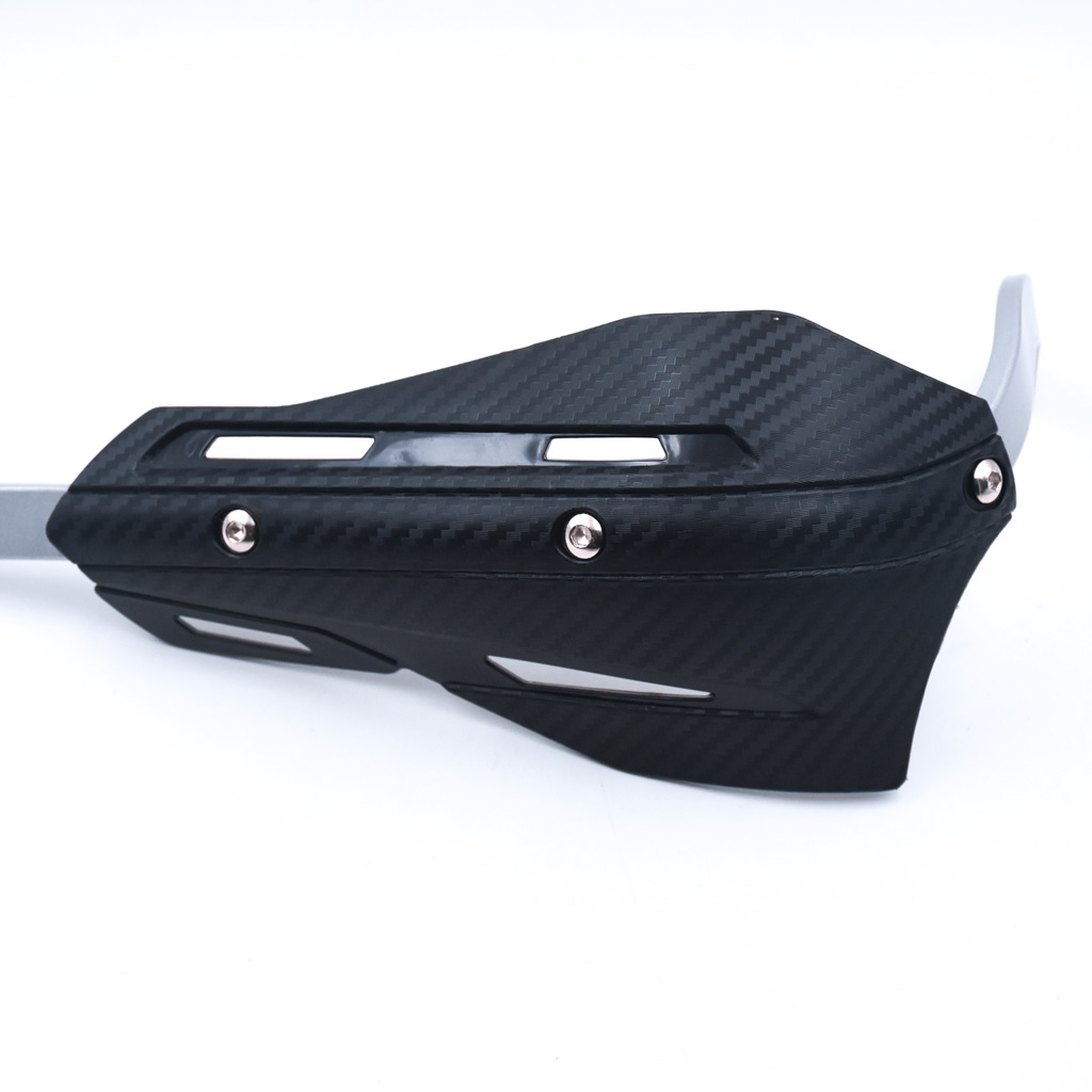 Professional Universal Motorcycle Handguards for Honda CC110 Cross Cub - Heavy Duty Aluminum Alloy Anti-Collision Brush Guards, Carbon Fiber Style Handlebar Protectors for Dirt Bikes and Off-Road Motorcycles - 1 Pair—Blue - Image 3