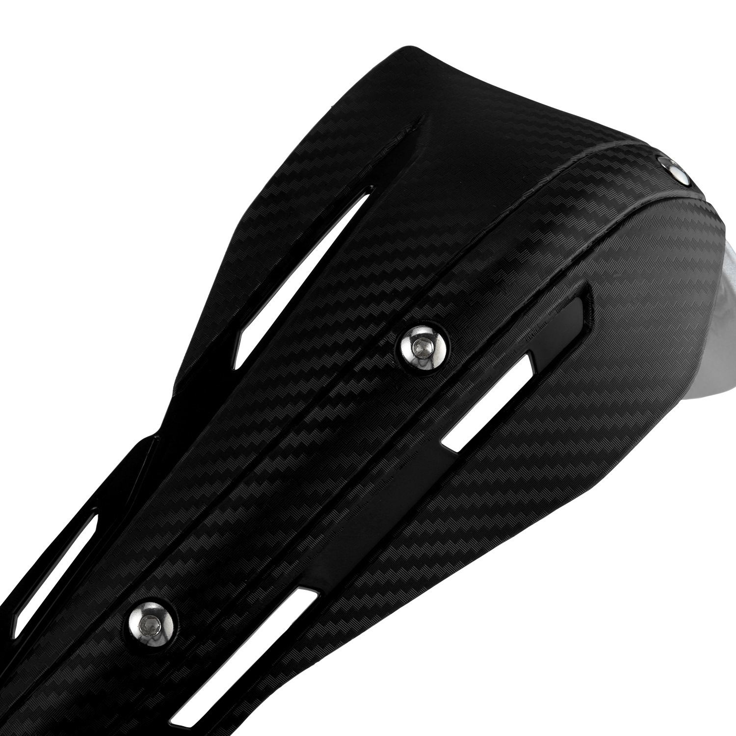 Professional Universal Motorcycle Handguards for Honda CC110 Cross Cub - Heavy Duty Aluminum Alloy Anti-Collision Brush Guards, Carbon Fiber Style Handlebar Protectors for Dirt Bikes and Off-Road Motorcycles - 1 Pair—Red - Image 5