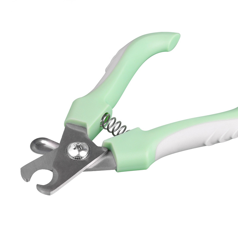 3 PCS Green Professional Pet Nail Clippers for Dogs and Cats - Sharp Stainless Steel Blades with Safety Guard and Anti-Splash Baffle - Ergonomic Non-Slip Handle for Safe and Easy Grooming - Image 3