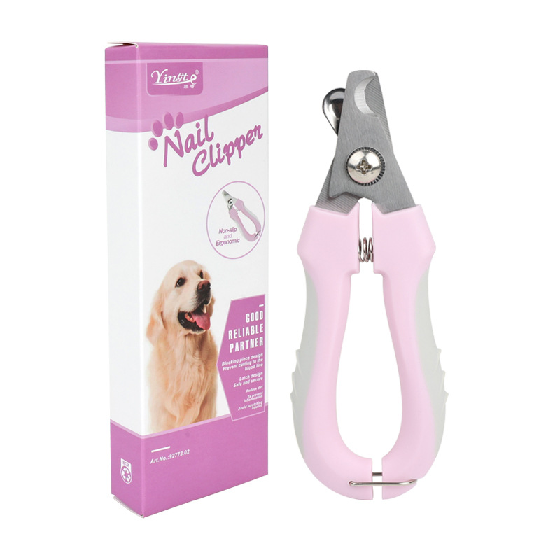 3 PCS Purple Professional Pet Nail Clippers for Dogs and Cats - Sharp Stainless Steel Blades with Safety Guard and Anti-Splash Baffle - Ergonomic Non-Slip Handle for Safe and Easy Grooming - Image 1