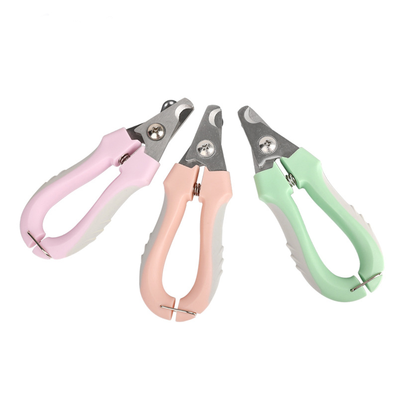 3 PCS Purple Professional Pet Nail Clippers for Dogs and Cats - Sharp Stainless Steel Blades with Safety Guard and Anti-Splash Baffle - Ergonomic Non-Slip Handle for Safe and Easy Grooming - Image 2