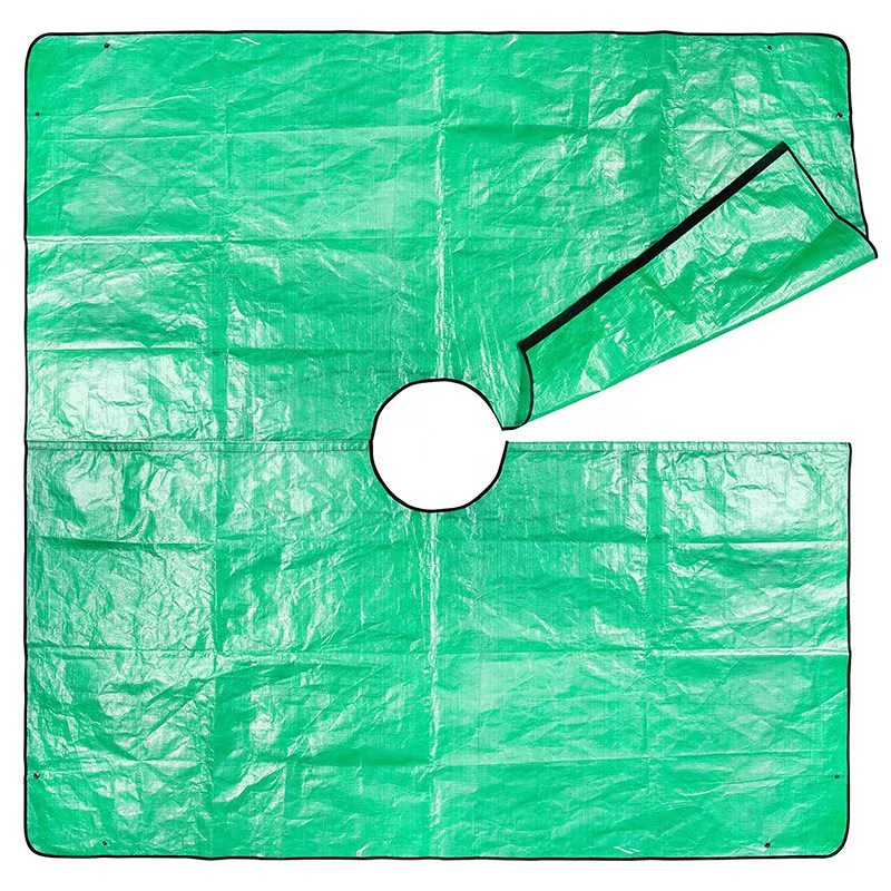 Garden Leaf Collection Tarp with Center Hole - 78.7 Inch - Image 1
