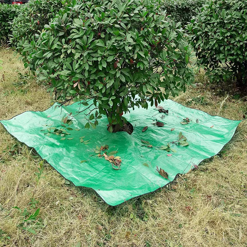 Garden Leaf Collection Tarp with Center Hole - 78.7 Inch - Image 2