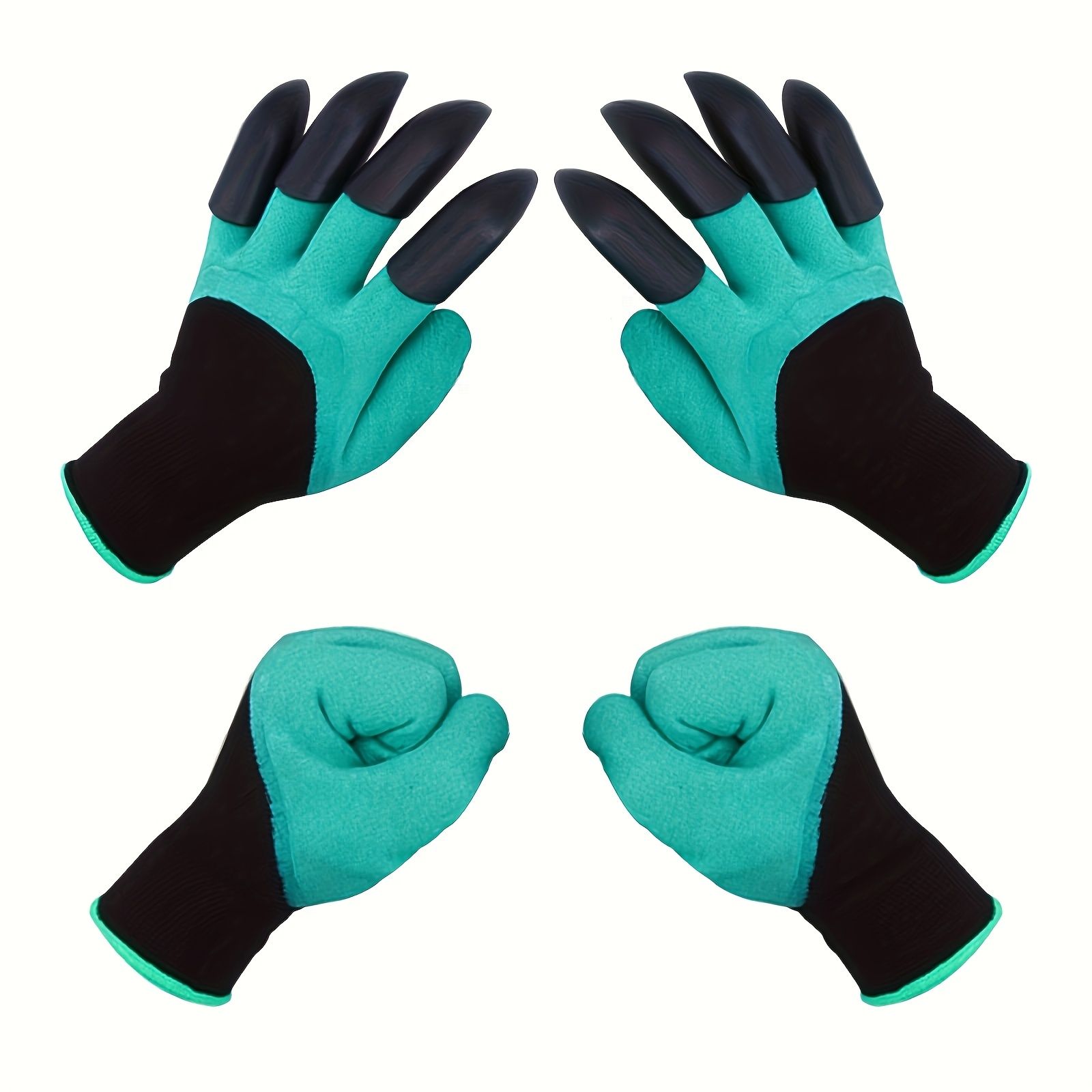 10 Pairs Professional Gardening Gloves with Integrated Digging Claws - Thorn-Proof  and Waterproof Landscape Gloves for Planting, Seeding, and Yard Work - One Size Fits All - Image 2