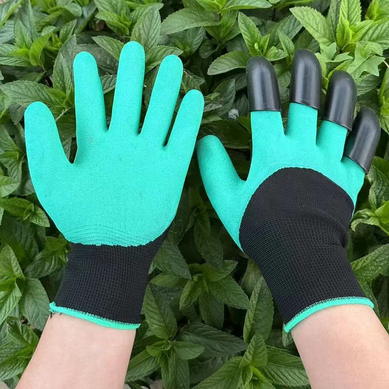 10 Pairs Professional Gardening Gloves with Integrated Digging Claws - Thorn-Proof  and Waterproof Landscape Gloves for Planting, Seeding, and Yard Work - One Size Fits All - Image 6