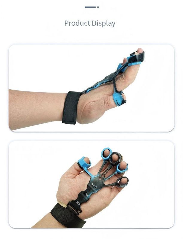 10 pcs Green Finger Exerciser and Hand Strengthener - Adjustable Silicone Grip Strength Trainer for Physical Therapy, Athletes and Musicians - 13LB to 21LB Resistance Levels - Image 7