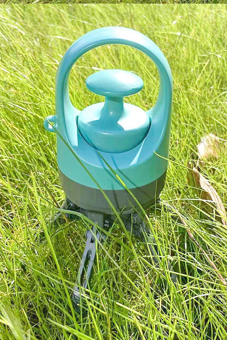 Orange Portable 6-Claw Pet Pooper Scooper - Hands-Free Dog Waste Picker with Integrated Bag Dispenser and Storage Cap - Lightweight Sanitary Waste Removal Tool for Outdoor Walking and Travel - Image 7