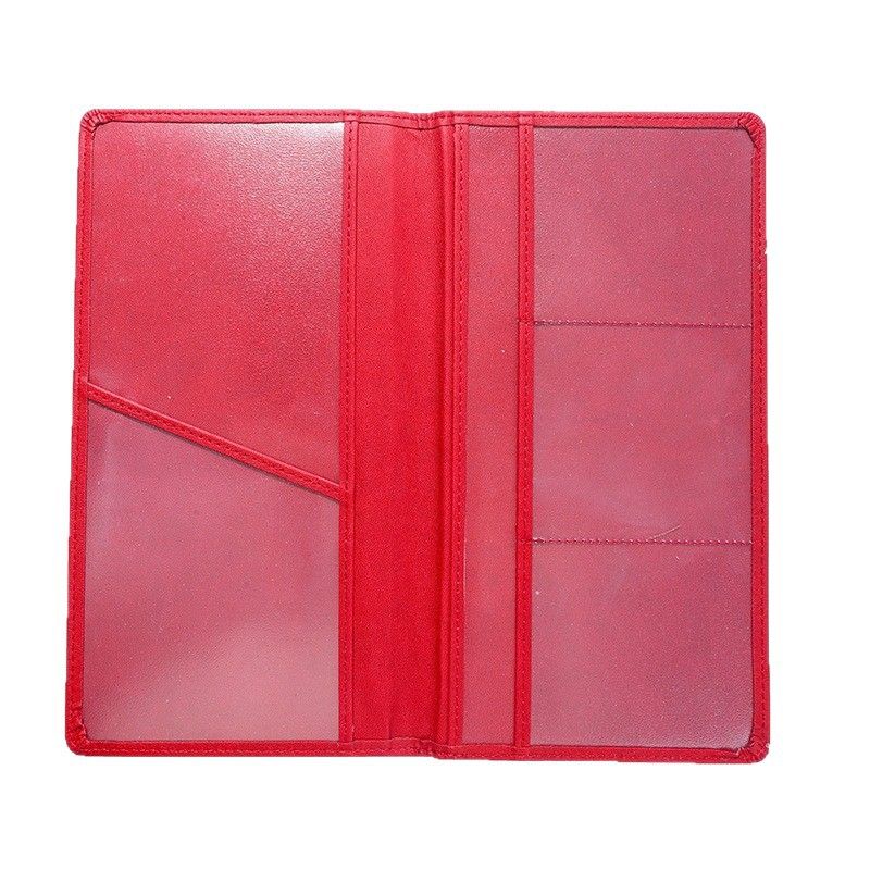 3 Pcs Premium PU Leather Car Registration and Insurance Holder - Slim Auto Document Organizer, Driver's License Wallet and Travel Passport Folder - Sky Blue - Image 3