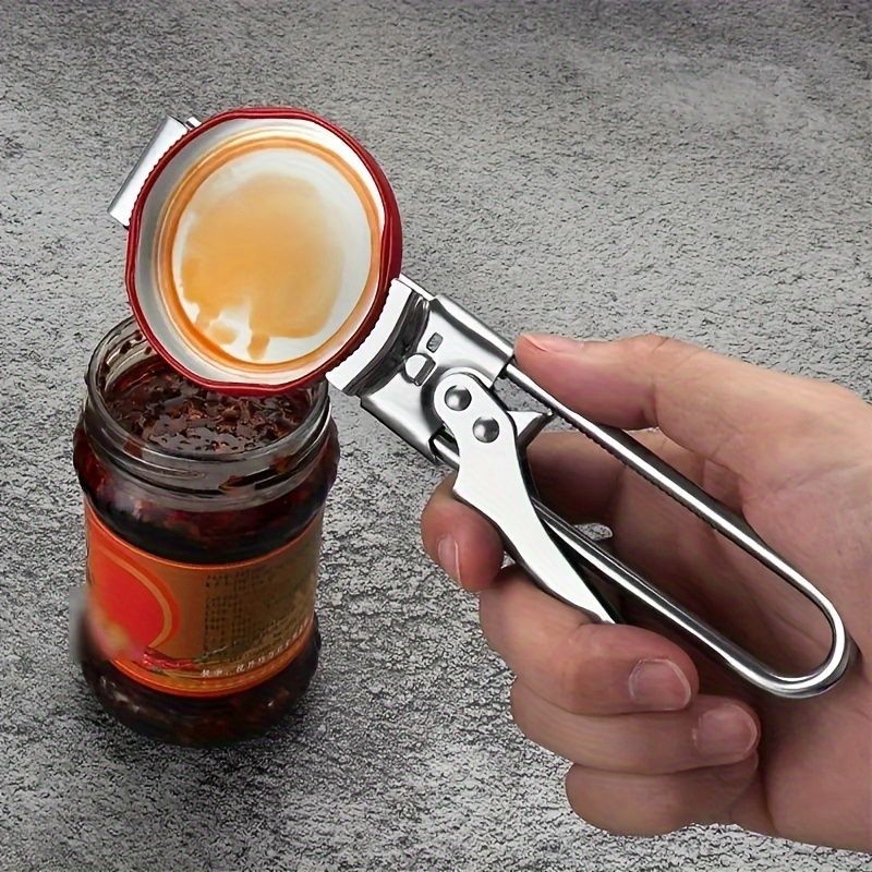 2 Set/4 Pcs Adjustable Jar Opener - Durable Stainless Steel Manual Lid Remover - Effortless Kitchen Gadget for Weak Hands and Seniors, Versatile Multi Size Can Opener, Space Saving Ergonomic Design - Image 2