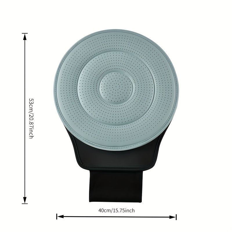 Moonlight White 360 Degree Rotating Car Seat Cushion - 53cm Nano Tech Swivel Mobility Aid - Easy Vehicle Entry and Exit for Seniors, Breathable Non Slip Ergonomic Support for Home Office and Travel - Image 4
