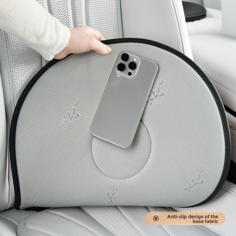 Saddle Brown 360 Degree Rotating Car Seat Cushion - 53cm Nano Tech Swivel Mobility Aid - Easy Vehicle Entry and Exit for Seniors, Breathable Non Slip Ergonomic Support for Home Office and Travel - Image 3