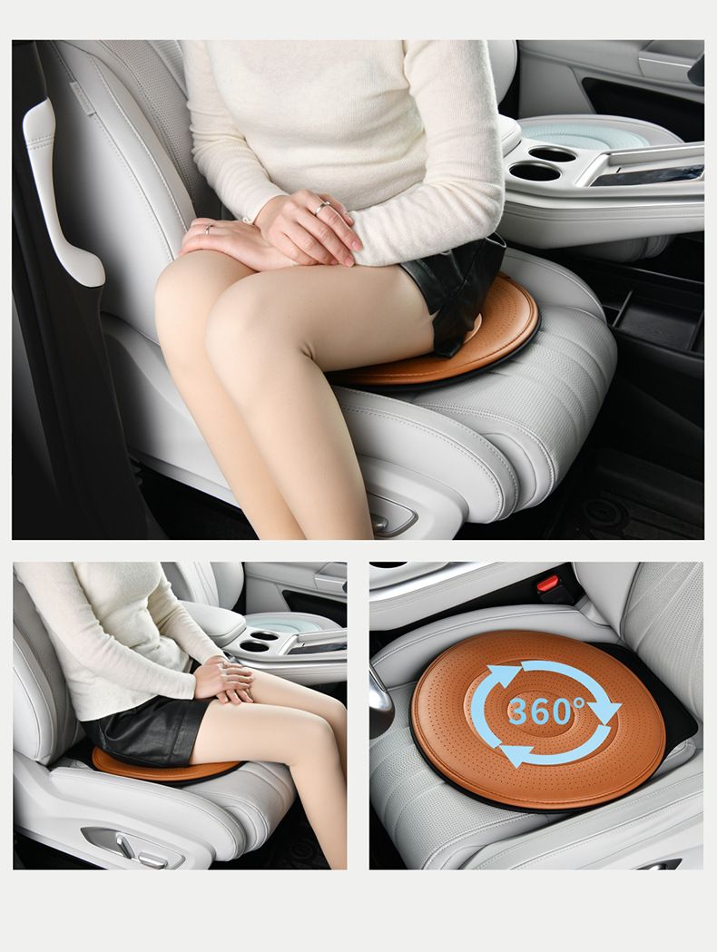 Calm Green 360 Degree Rotating Car Seat Cushion - 53cm Nano Tech Swivel Mobility Aid - Easy Vehicle Entry and Exit for Seniors, Breathable Non Slip Ergonomic Support for Home Office and Travel - Image 6