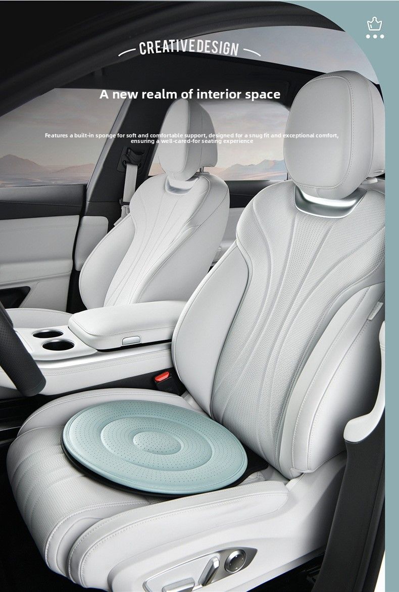 Calm Green 360 Degree Rotating Car Seat Cushion - 53cm Nano Tech Swivel Mobility Aid - Easy Vehicle Entry and Exit for Seniors, Breathable Non Slip Ergonomic Support for Home Office and Travel - Image 8