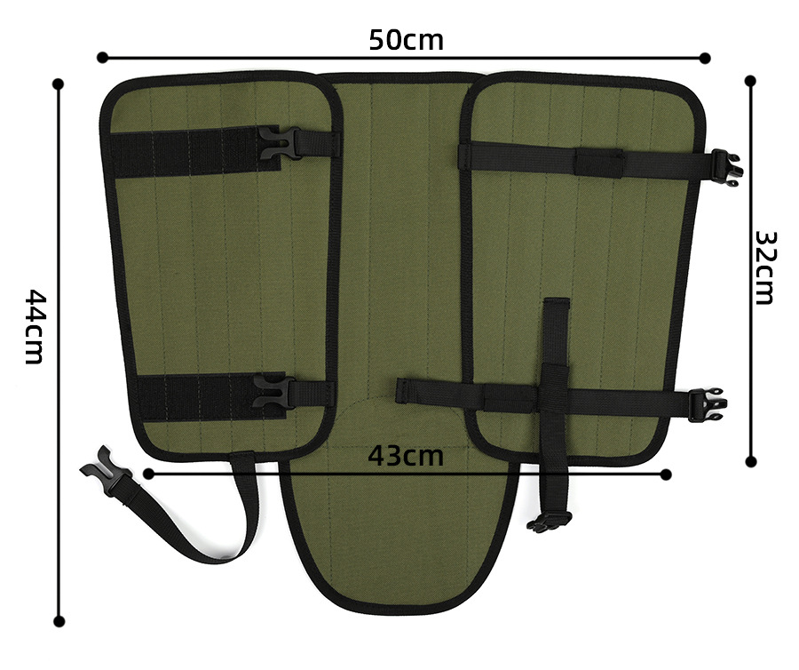 Khaki Outdoor Waterproof Leg Gaiters - Anti-Snake Bite & Scratch Protection Boot Covers - Breathable Nylon Oxford Leg Guards for Hiking Camping - Image 7