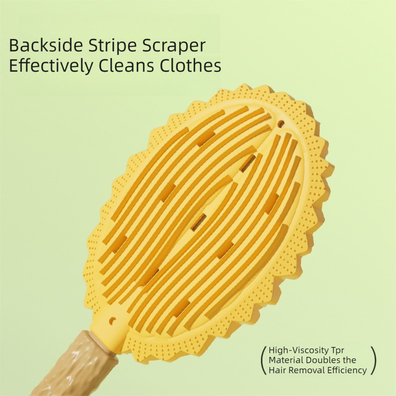 Green and Yellow Pet Durian Massage Comb 2-Pack - Cat Deshedding Brush with Dual-Sided TPR Design for Soft Skin and Fur Cleaning - Image 4