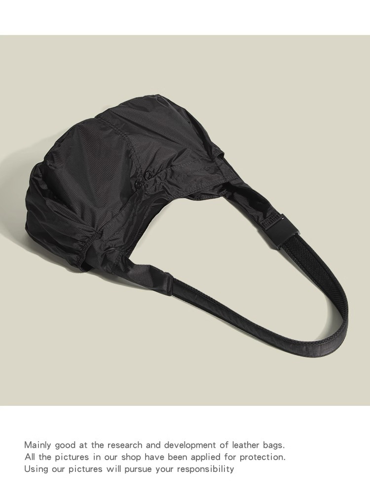 Green Large Capacity Nylon Tote Bag - Water Resistant Casual Shoulder Bag for Daily Use and Outdoor Activities - Image 5
