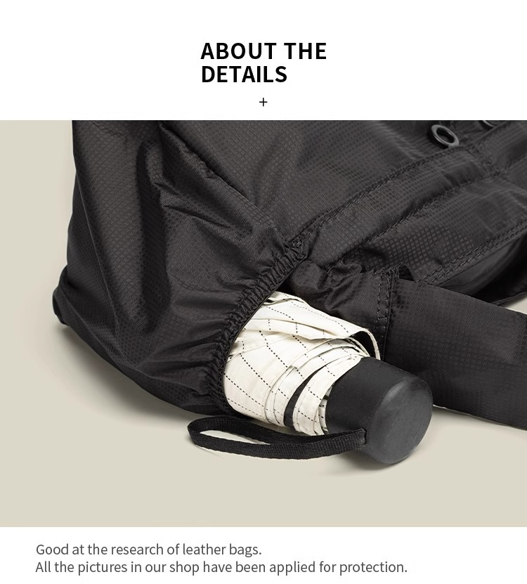 Green Large Capacity Nylon Tote Bag - Water Resistant Casual Shoulder Bag for Daily Use and Outdoor Activities - Image 6