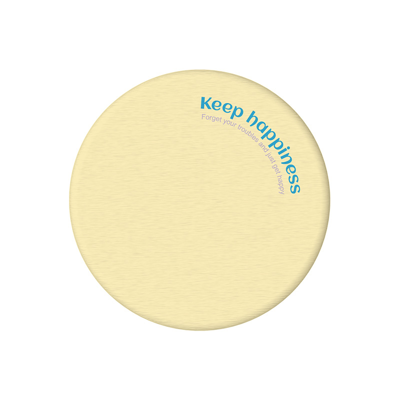 2 Pcs Yellow Quick-Dry Natural Diatom Mud Coaster - Absorbent Bathroom Sink Mat for Kitchen and Washroom Use - Image 1