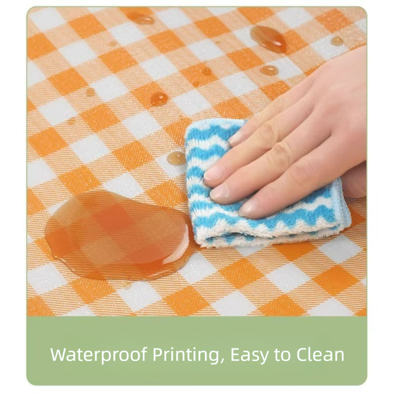 Yellow Lightweight Thickened Picnic Mat – Waterproof Outdoor Camping Ground Sheet for Hiking, Parks and Picnics(1.5*2M） - Image 3