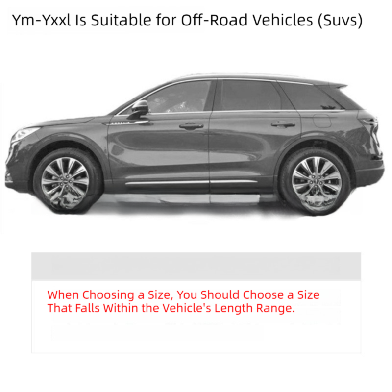Silver YL Off-Road Vehicle Cover – 170T taffeta fabric, all-weather vehicle protection(4700×1900×1850MM) - Image 5