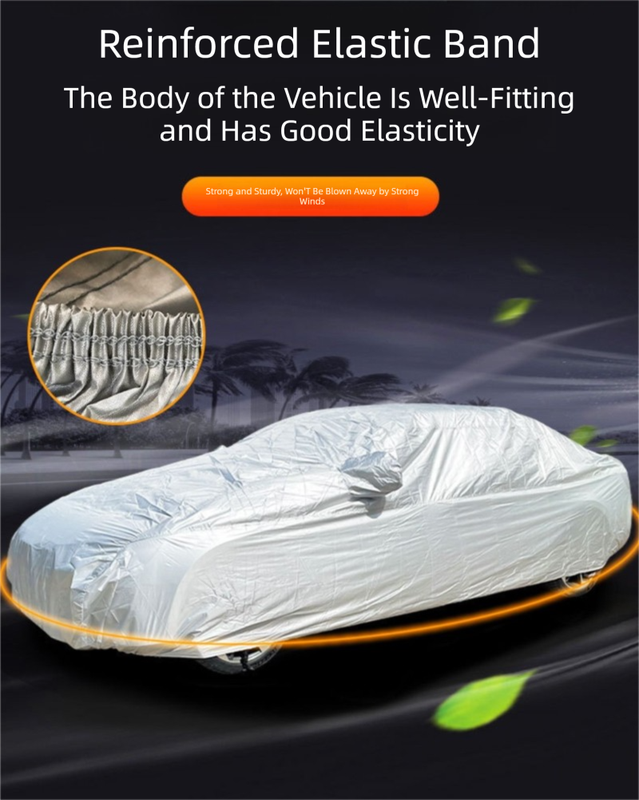 Silver YXL Off-Road Vehicle Cover – 170T taffeta fabric, all-weather vehicle protection(4900×2000×1850MM) - Image 1