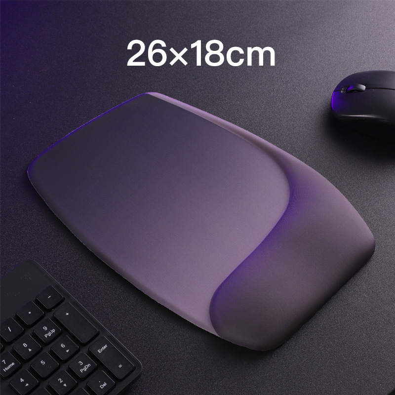 Purple Comfortable Memory Foam Wrist Rest Set – Ergonomic Mouse Pad & Keyboard Hand Support for Office and Home Use - Image 1
