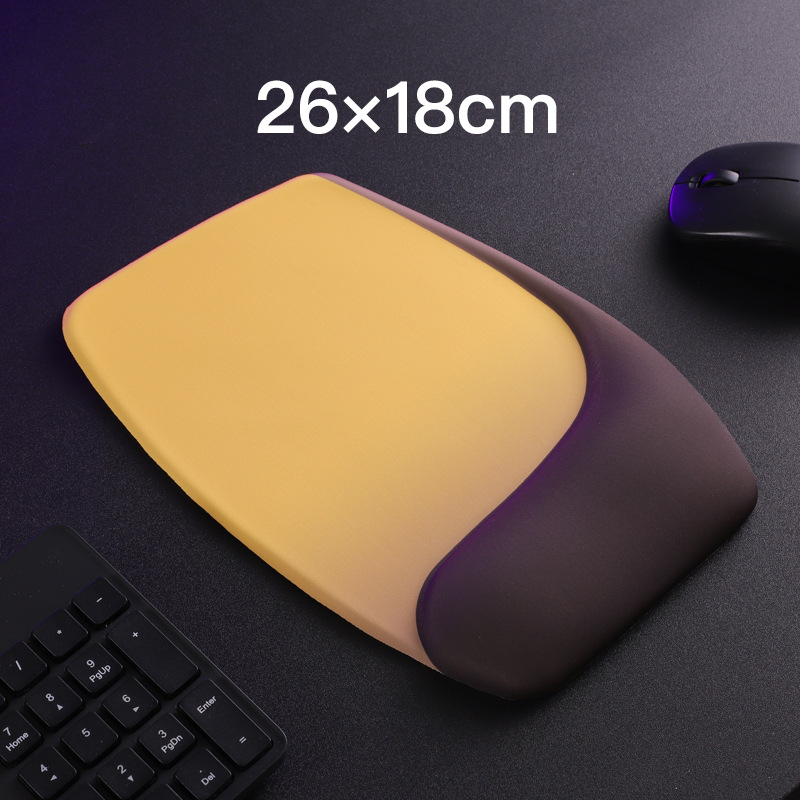 Yellow Comfortable Memory Foam Wrist Rest Set – Ergonomic Mouse Pad & Keyboard Hand Support for Office and Home Use - Image 1