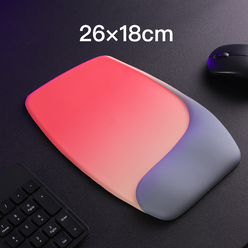 Red and Grey Comfortable Memory Foam Wrist Rest Set – Ergonomic Mouse Pad & Keyboard Hand Support for Office and Home Use - Image 1