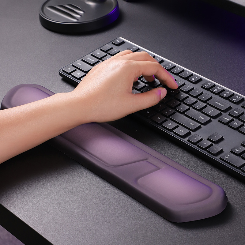 Red and Grey Comfortable Memory Foam Wrist Rest Set – Ergonomic Mouse Pad & Keyboard Hand Support for Office and Home Use - Image 4