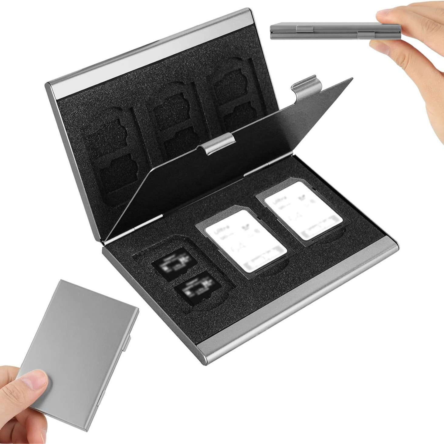 Gold High-Quality Aluminum SD & TF Card Case – Premium Storage Solution for Memory Cards(Memory card not included) - Image 6