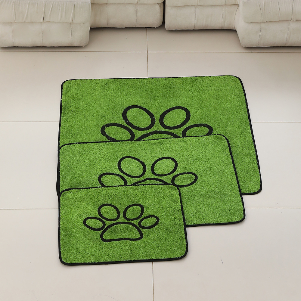 2 Pcs Artificial Grass Pet Mat – Soft, Fast-Drying & Non-Slip Sleeping Pad for Cats and Dogs(90*104cm) - Image 5