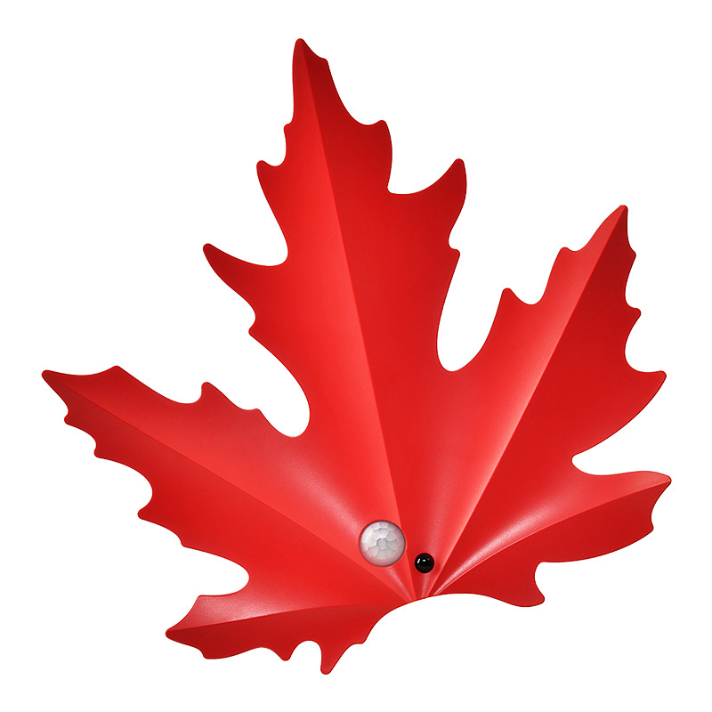 2 Pcs Maple Leaf Smart Motion-Sensing LED Night Light – Magnetic & Self-Adhesive - Image 2