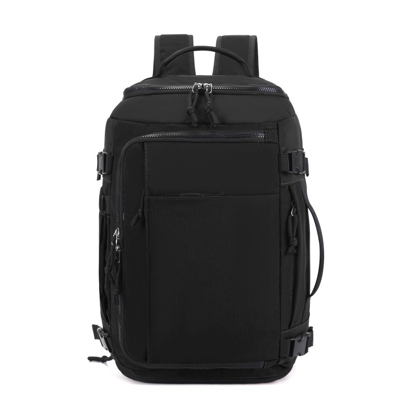 Black Stylish & Spacious Backpack – Lightweight, Expandable Travel & Daily Use Rucksack (31×20×43cm) - Image 1