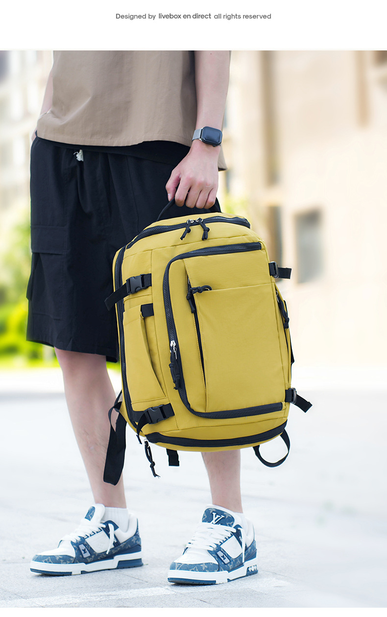 Black Stylish & Spacious Backpack – Lightweight, Expandable Travel & Daily Use Rucksack (31×20×43cm) - Image 8