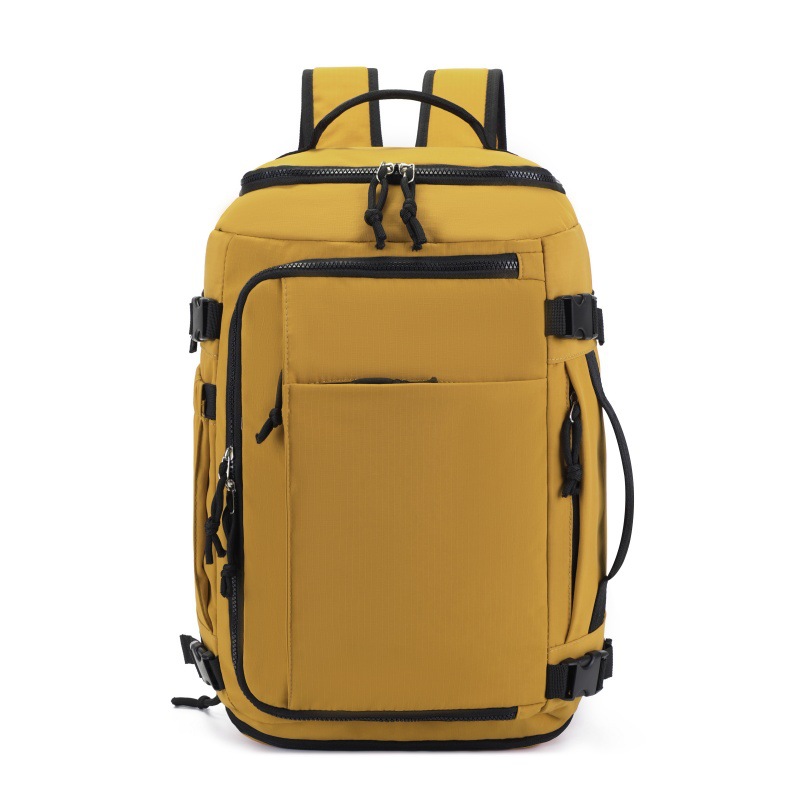 Yellow Stylish & Spacious Backpack – Lightweight, Expandable Travel & Daily Use Rucksack (31×20×43cm) - Image 1