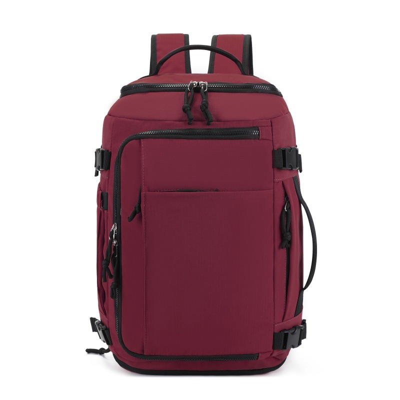 Dark Red Stylish & Spacious Backpack – Lightweight, Expandable Travel & Daily Use Rucksack (31×20×43cm) - Image 1