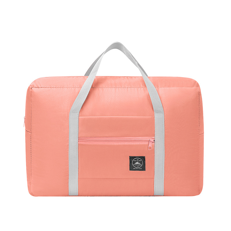 Pink Foldable Travel Duffel Bag – Lightweight, Waterproof Oxford Fabric Storage Bag for Short Trips, Moving(5-Piece Set) - Image 1