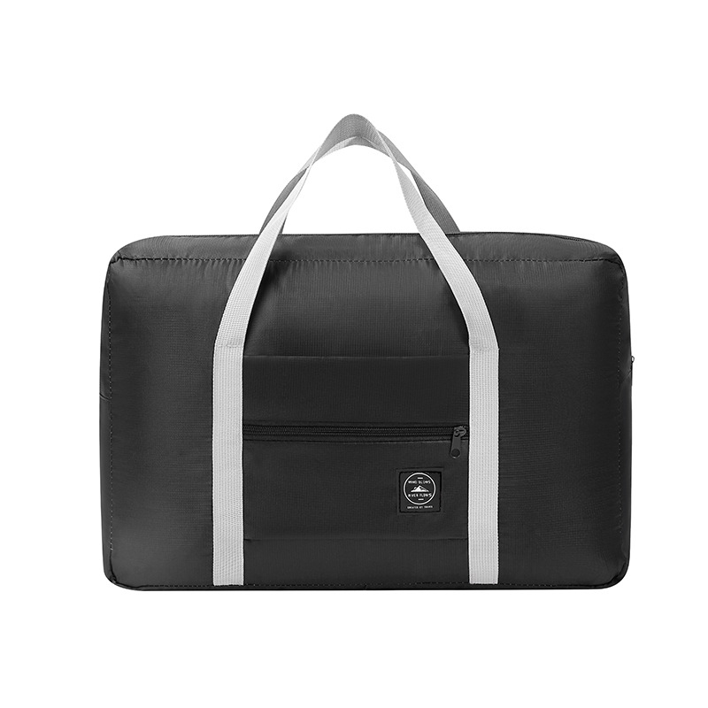 Black Foldable Travel Duffel Bag – Lightweight, Waterproof Oxford Fabric Storage Bag for Short Trips, Moving(5-Piece Set) - Image 1