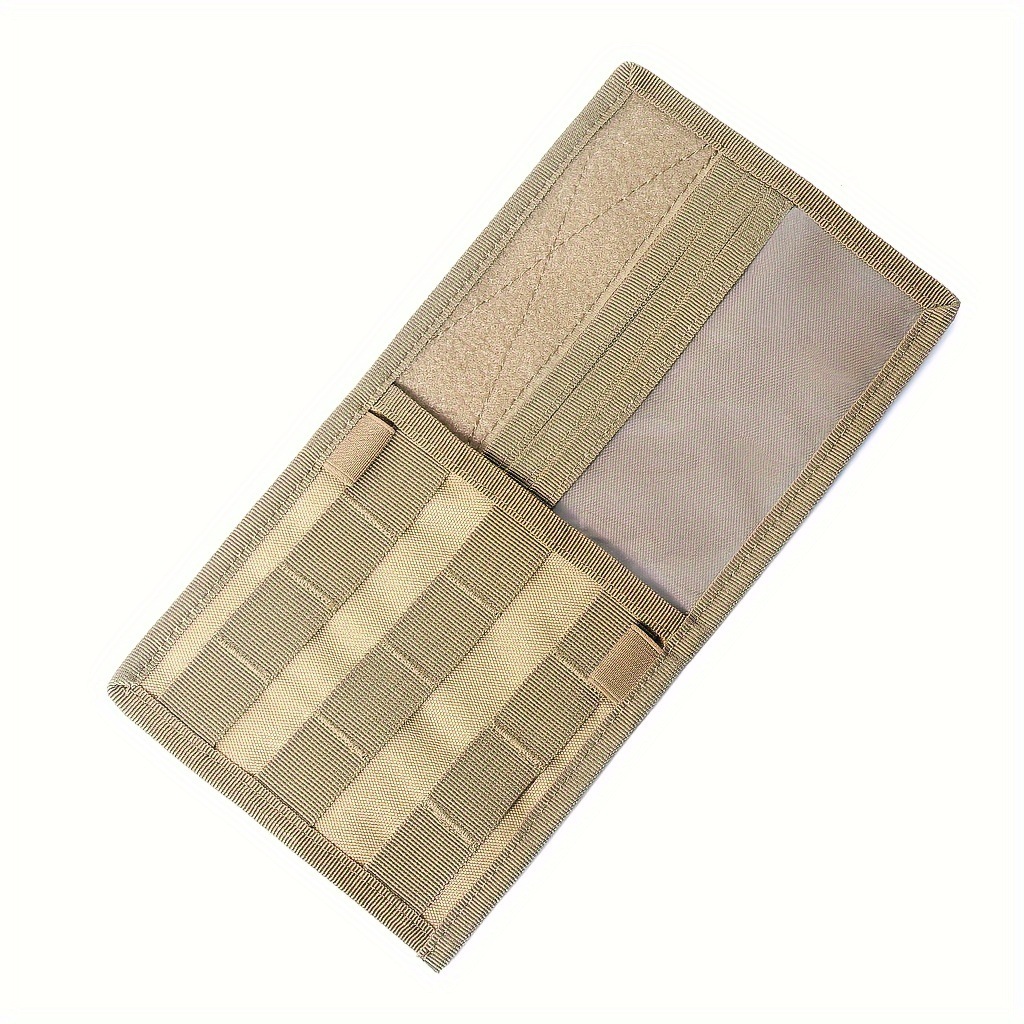 2 Pcs Khaki Car Sun Visor Organizer – Multi-Purpose Tactical Storage Bag for Tools, Cards & Gear - Image 1