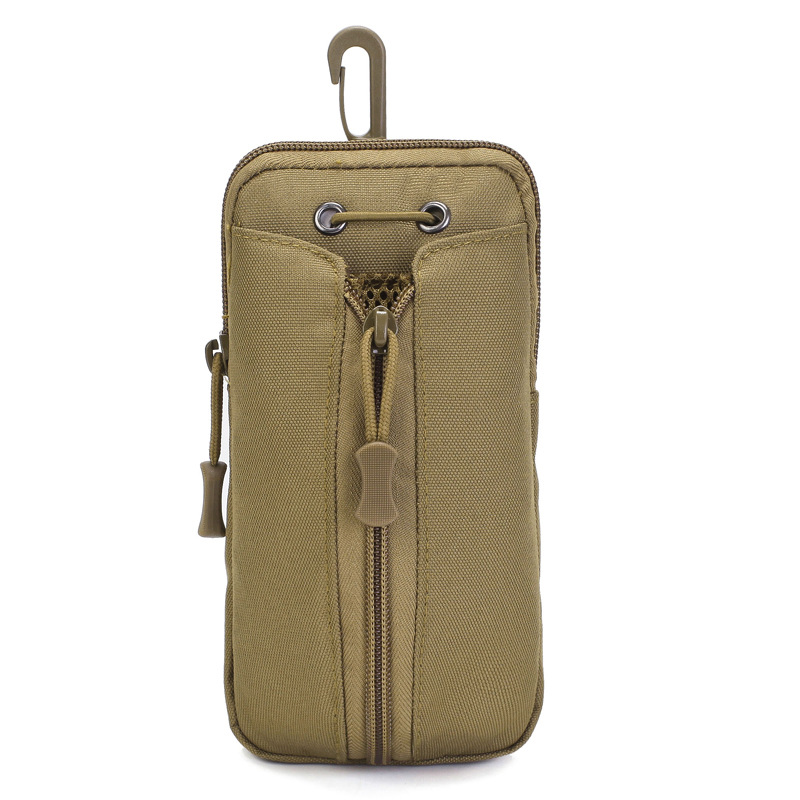 Green Multi-Functional Outdoor Water Bottle & Phone Pouch – Tactical Zippered Waist Pack for Travel, Hiking, and Daily Use - Image 1