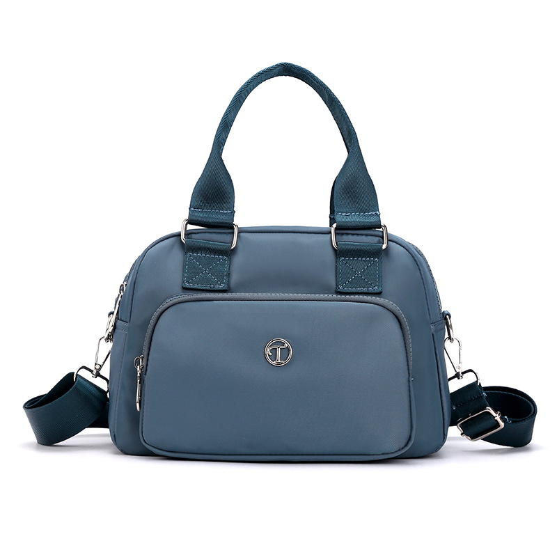 Blue Large Capacity Single Shoulder Bag – Waterproof Nylon Tote with Adjustable Strap, Multi-Functional Design for Everyday Use - Image 1