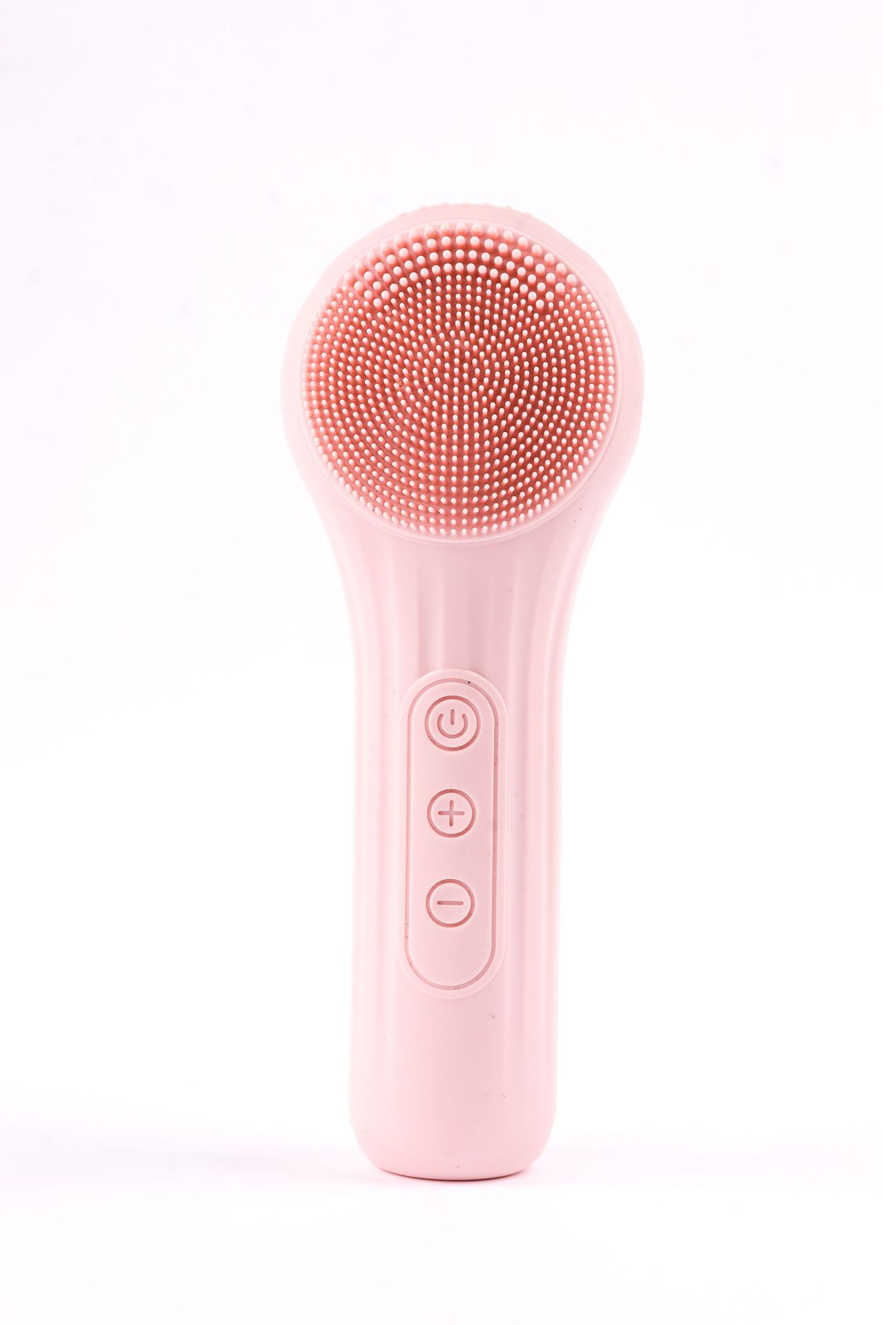 Pink Multi-Functional Silicone Facial Cleansing Brush – Ultrasonic & Heat Infusion Beauty Device - Image 1